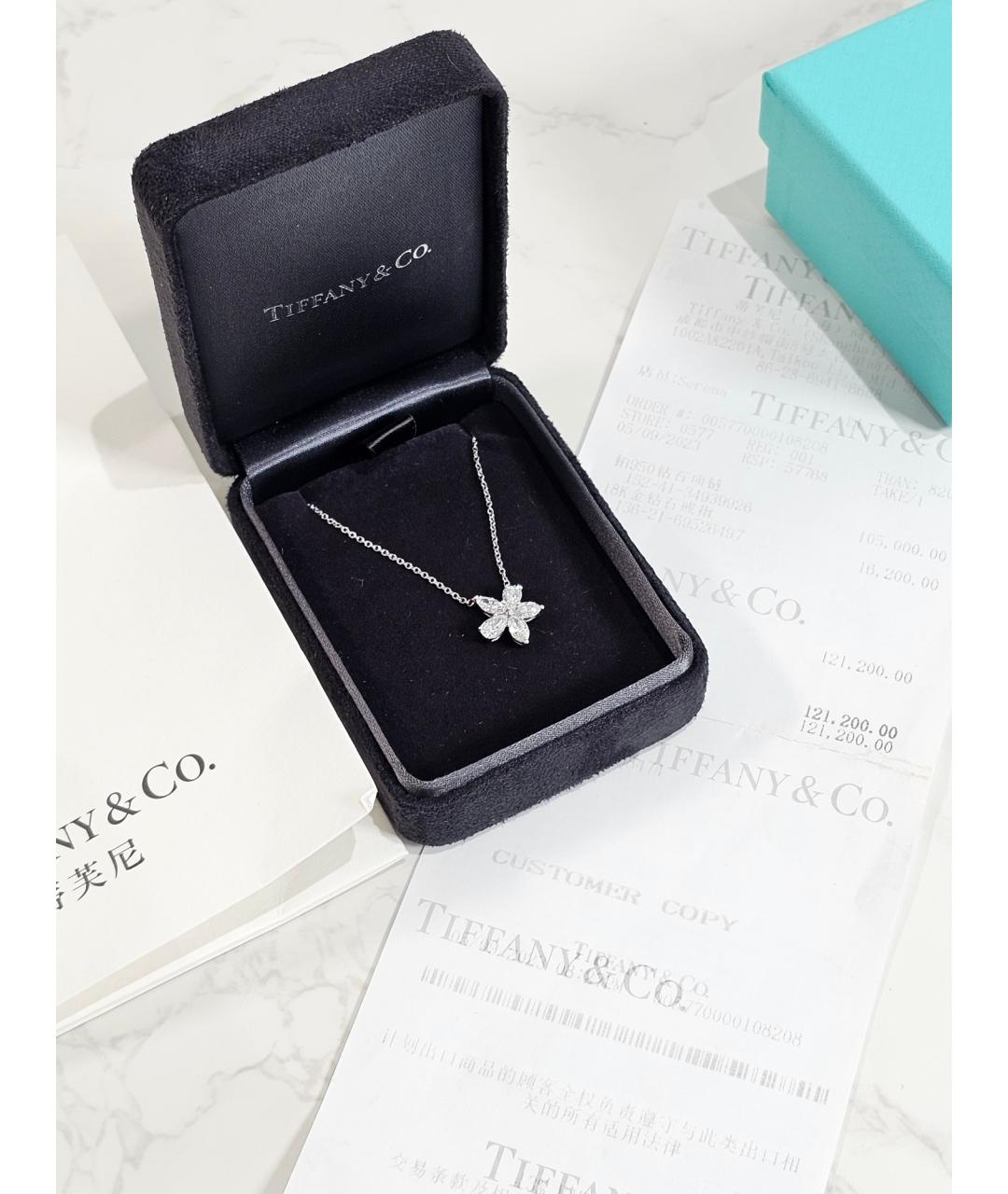 TIFFANY&CO Серебряное платиновое колье, фото 4