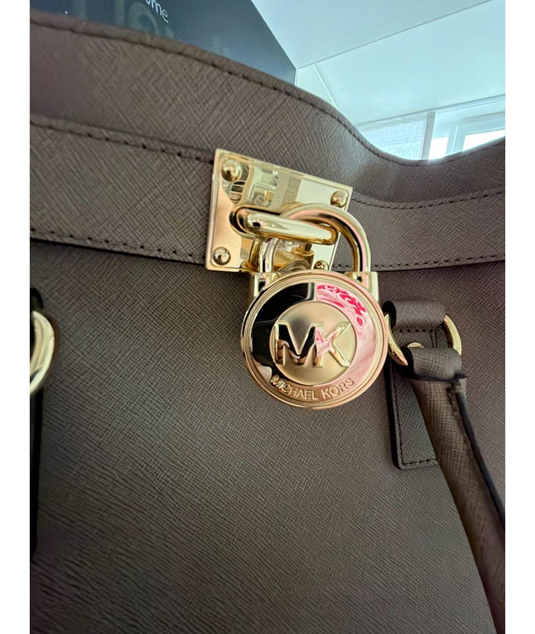 MICHAEL KORS Бежевая сумка через плечо, фото 5