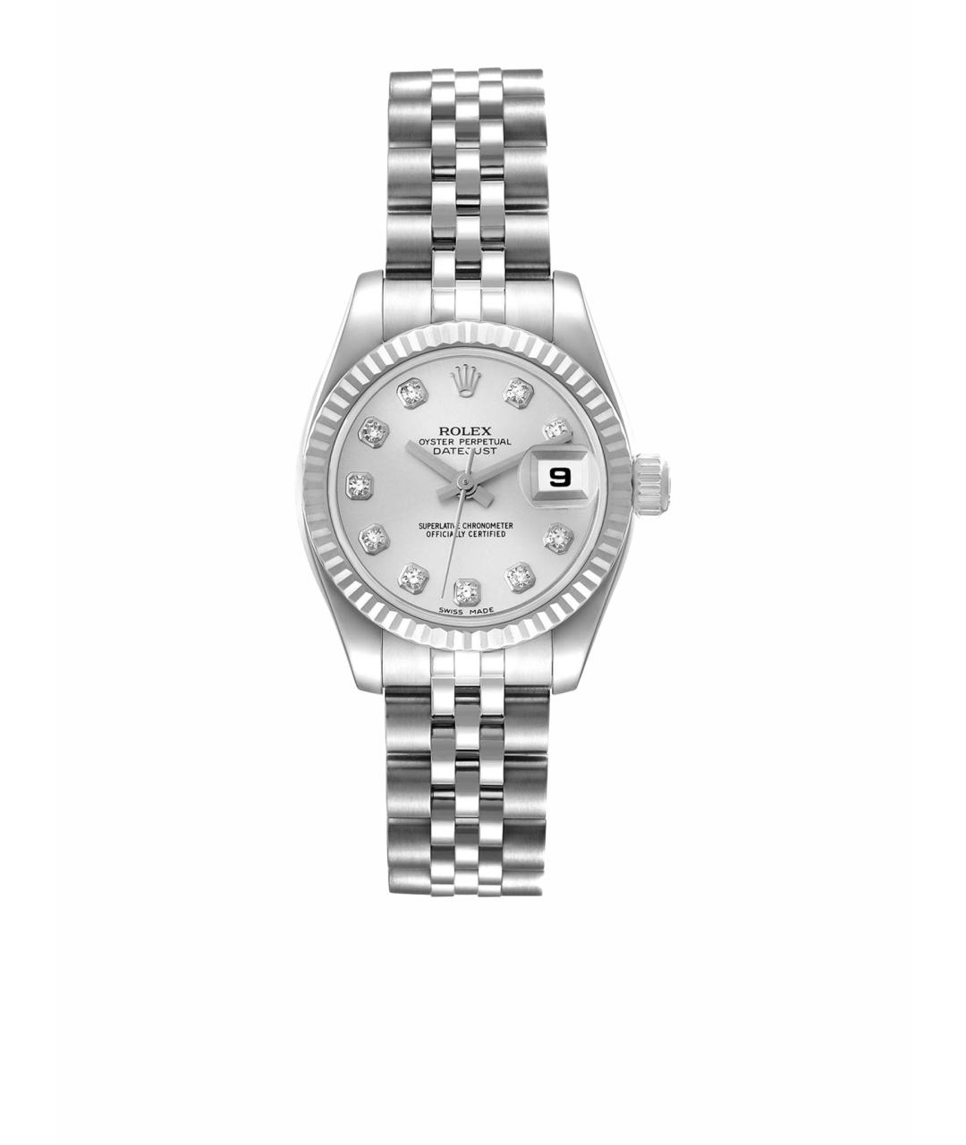 ROLEX Серебряные металлические часы, фото 1