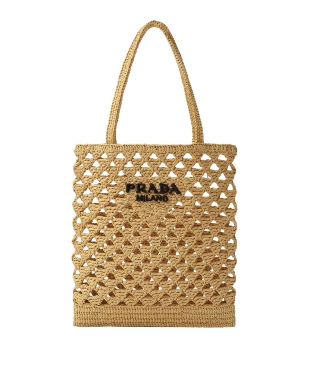 PRADA Бежевая сумка тоут, фото 5