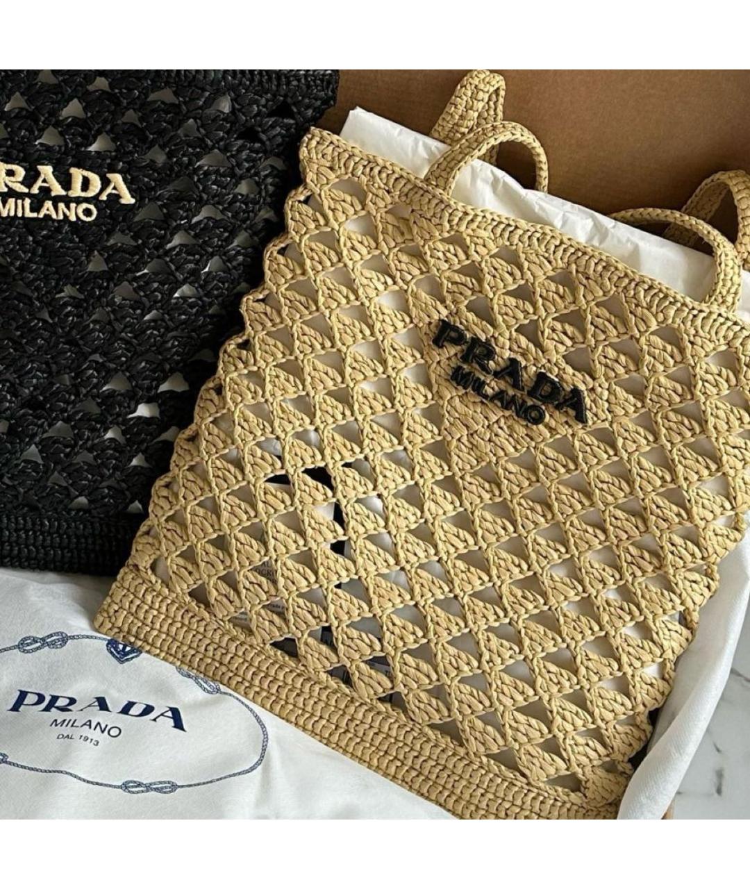 PRADA Бежевая сумка тоут, фото 3