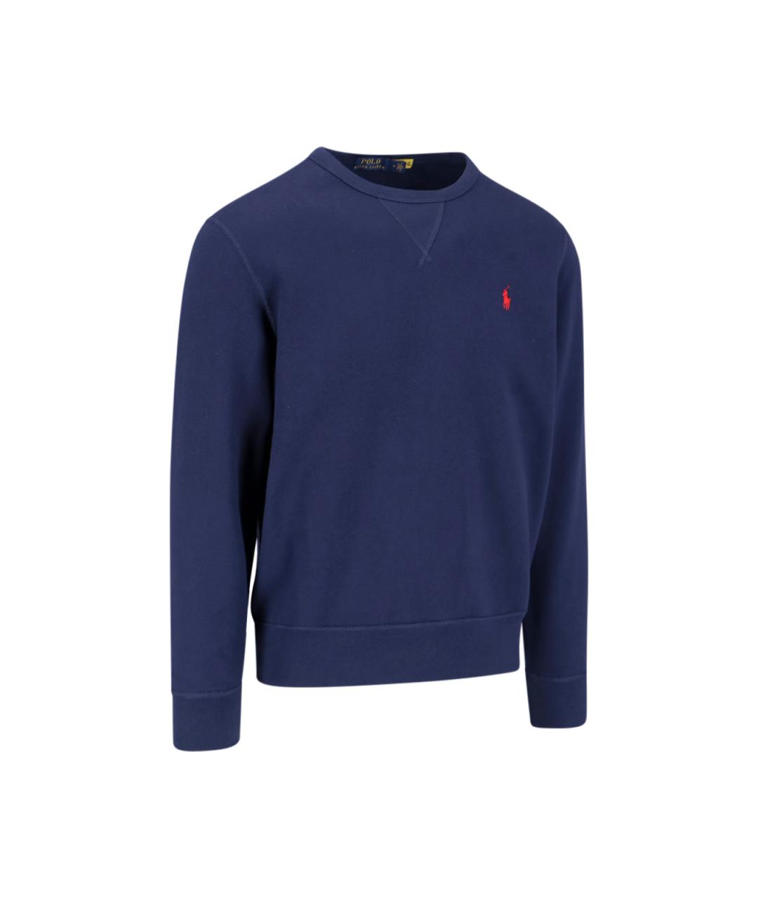 POLO RALPH LAUREN Синий хлопковый джемпер / свитер, фото 2