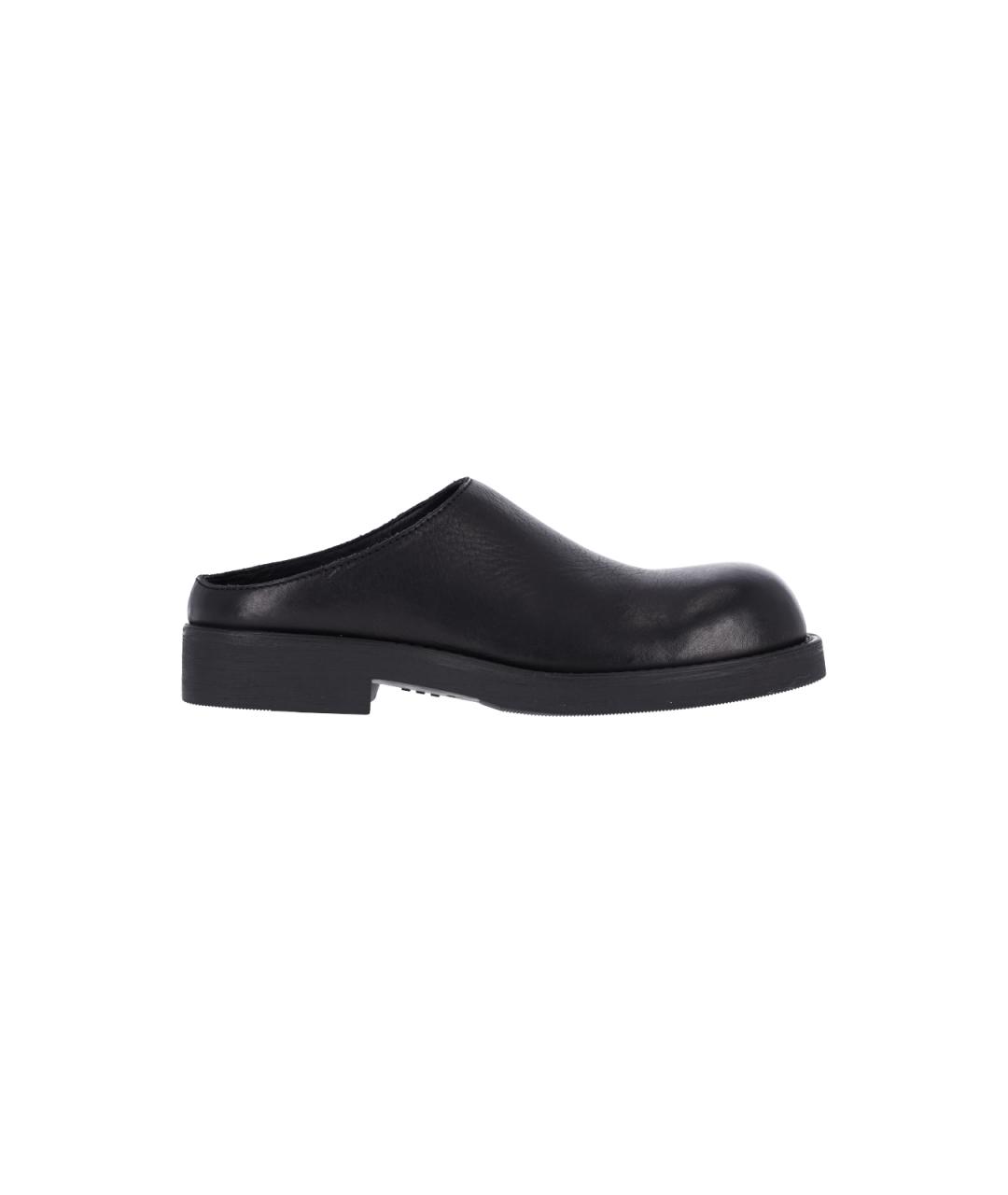 MM6 MAISON MARGIELA Черные кожаные сабо, фото 6