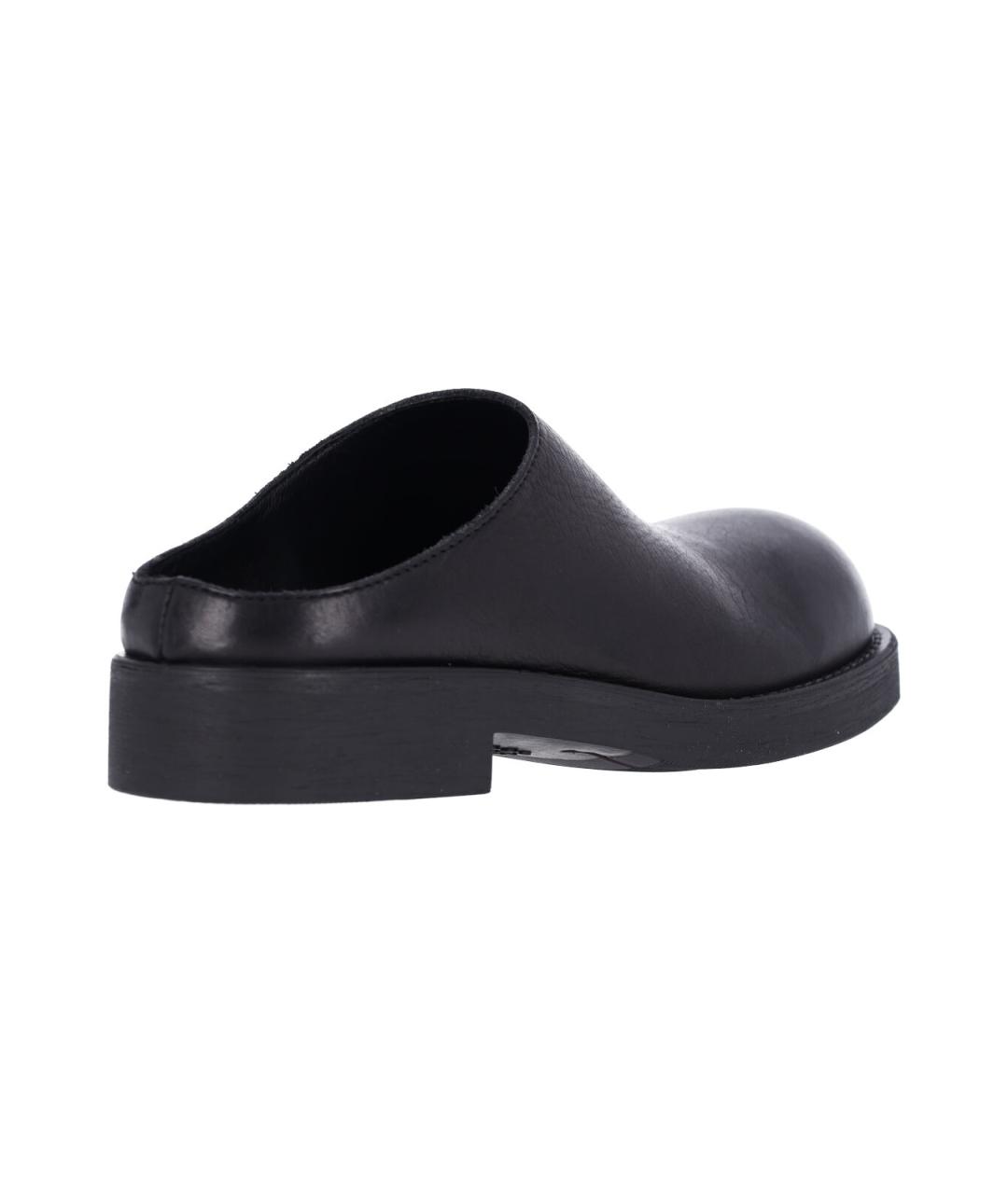 MM6 MAISON MARGIELA Черные кожаные сабо, фото 4