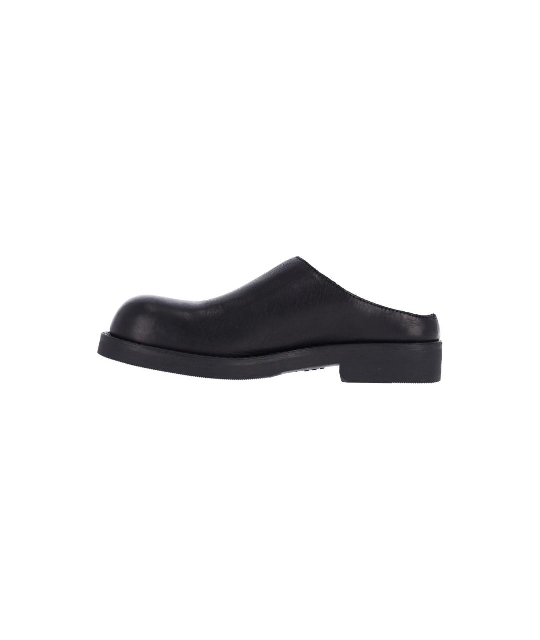 MM6 MAISON MARGIELA Черные кожаные сабо, фото 3