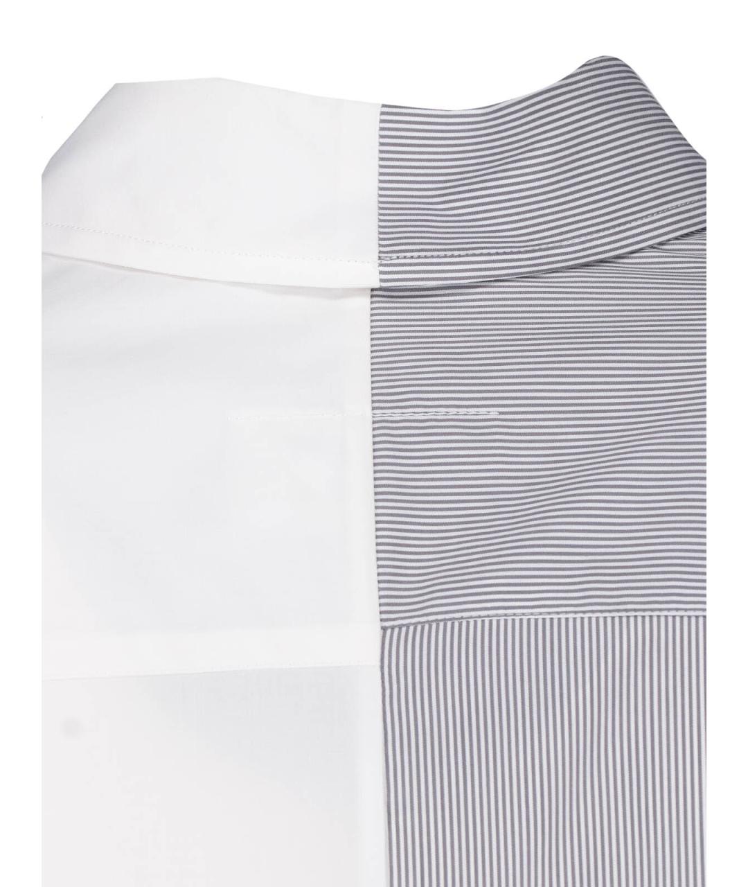 MM6 MAISON MARGIELA Белая хлопковая кэжуал рубашка, фото 3