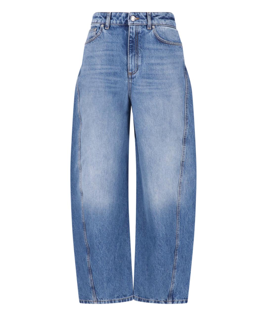 GIVENCHY Голубые хлопковые прямые джинсы, фото 1
