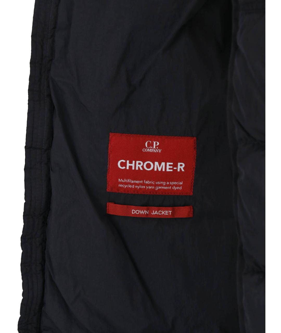 CP COMPANY Черный полиамидовый пуховик, фото 4