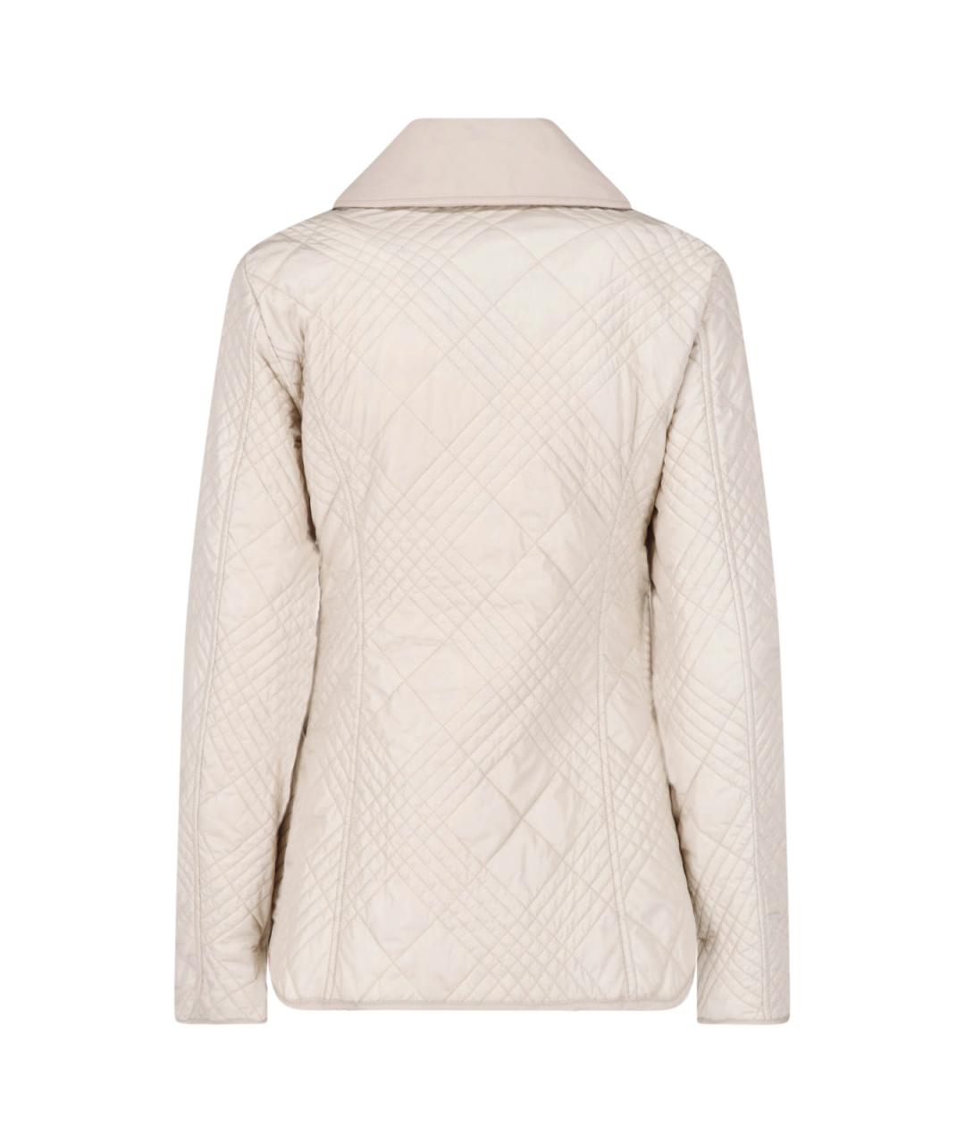 BURBERRY Бежевая полиамидовая куртка, фото 2