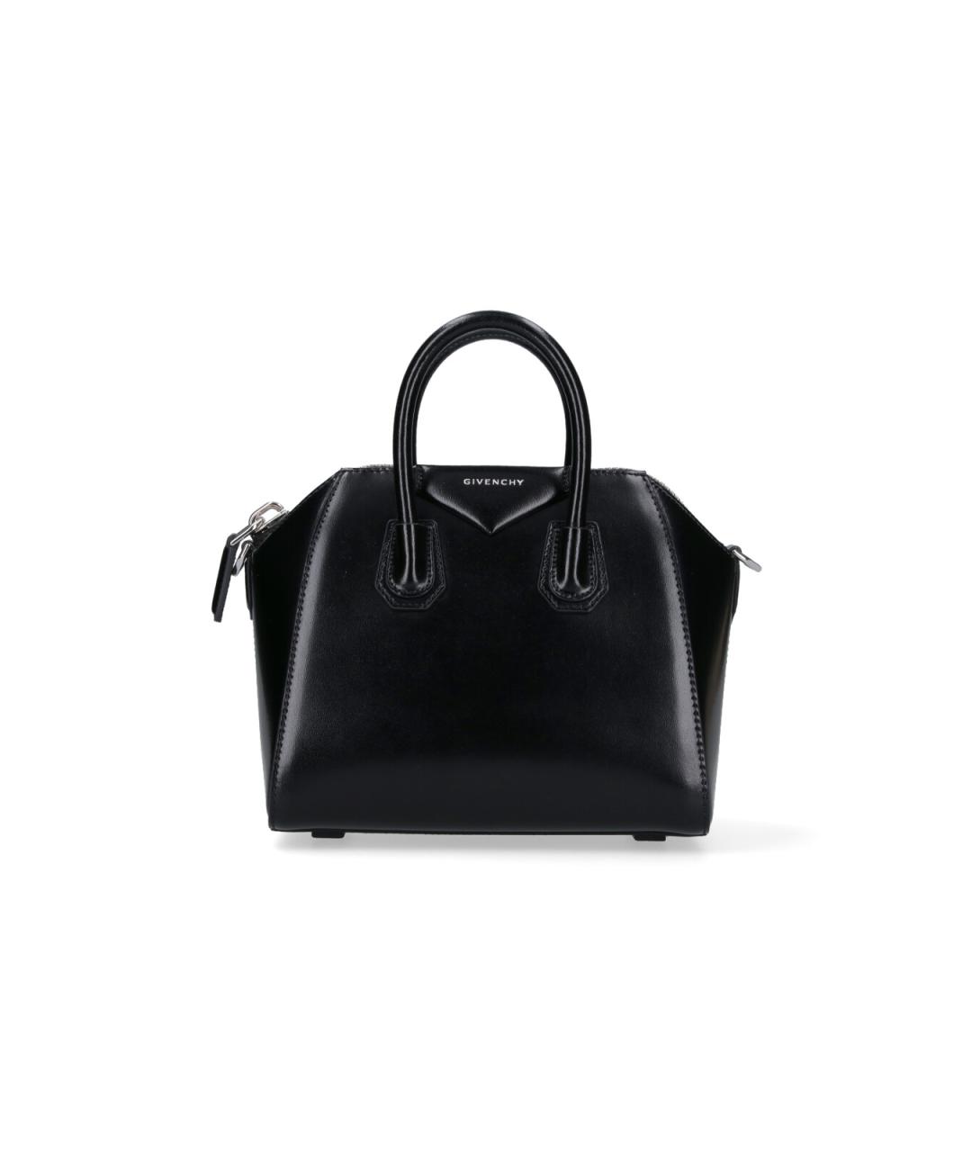 GIVENCHY Черная кожаная сумка тоут, фото 1