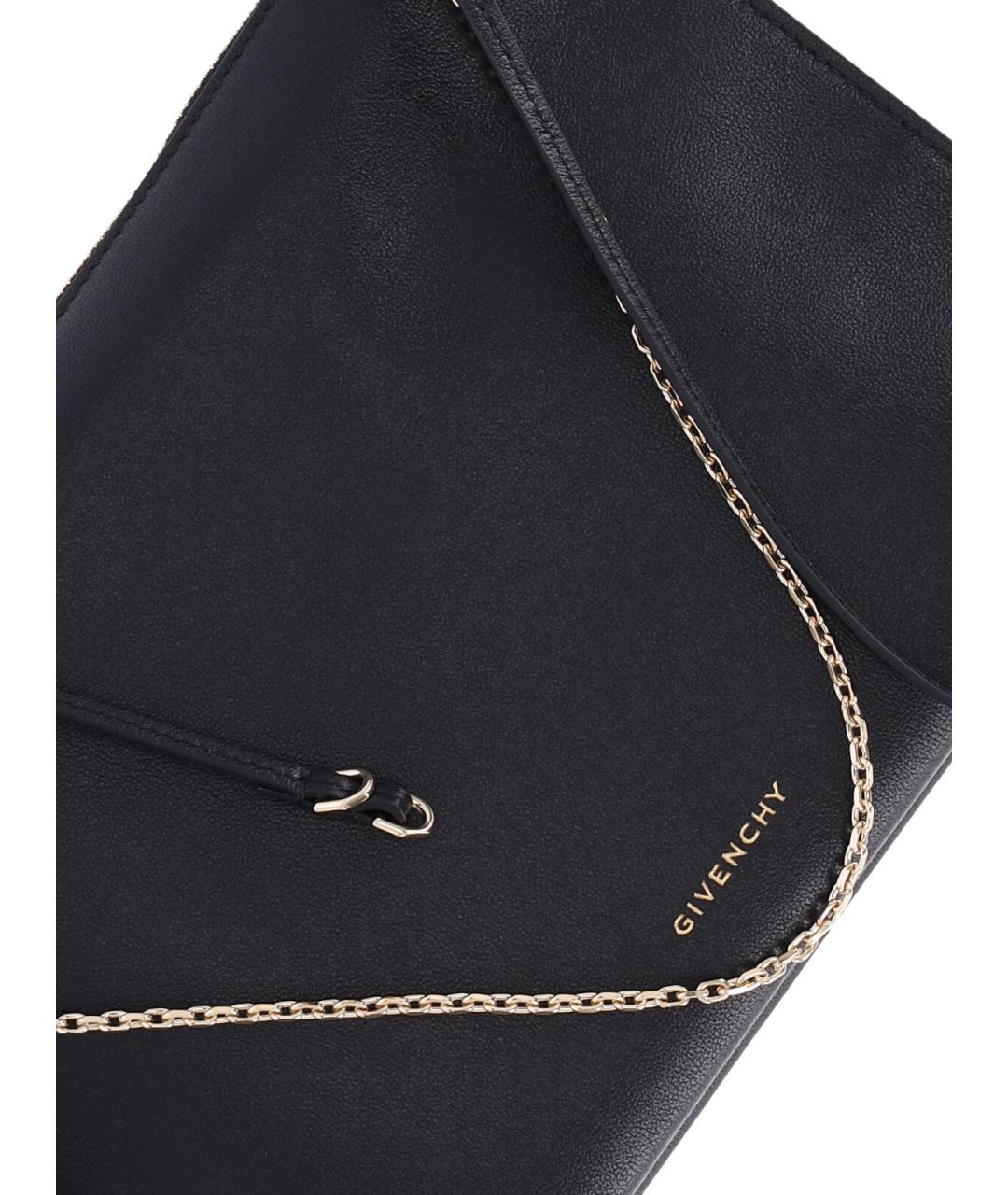 GIVENCHY Черная кожаная сумка через плечо, фото 4