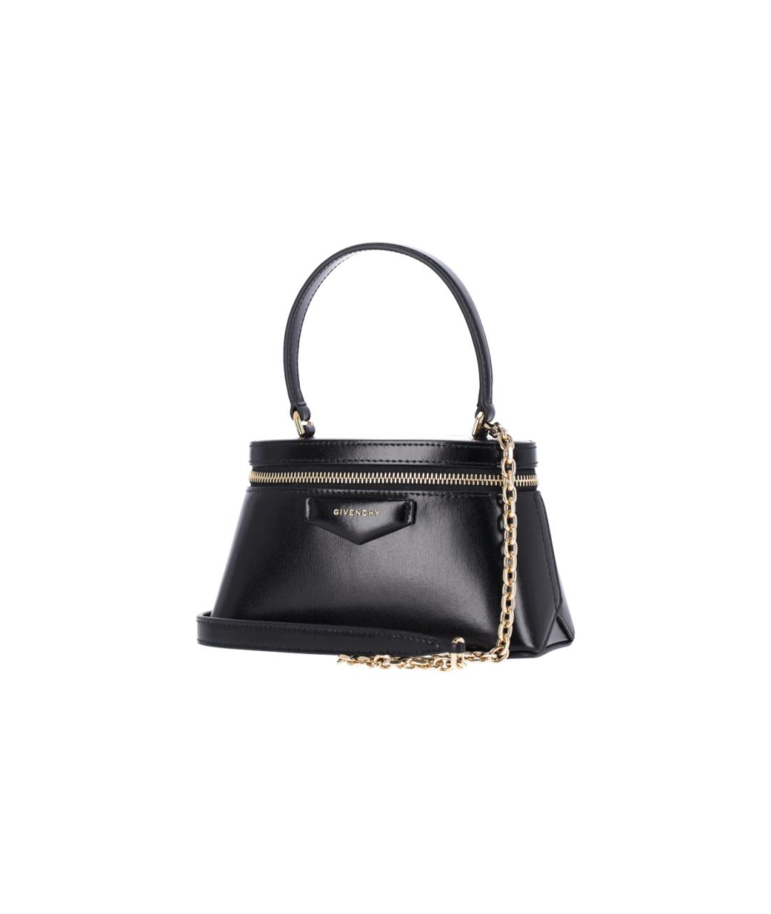 GIVENCHY Черная кожаная сумка тоут, фото 2