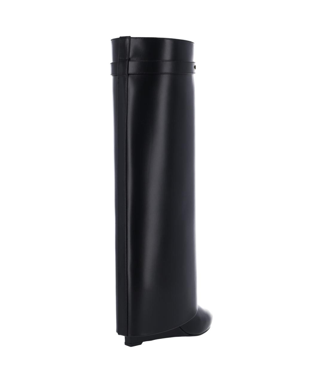 GIVENCHY Черные кожаные сапоги, фото 4