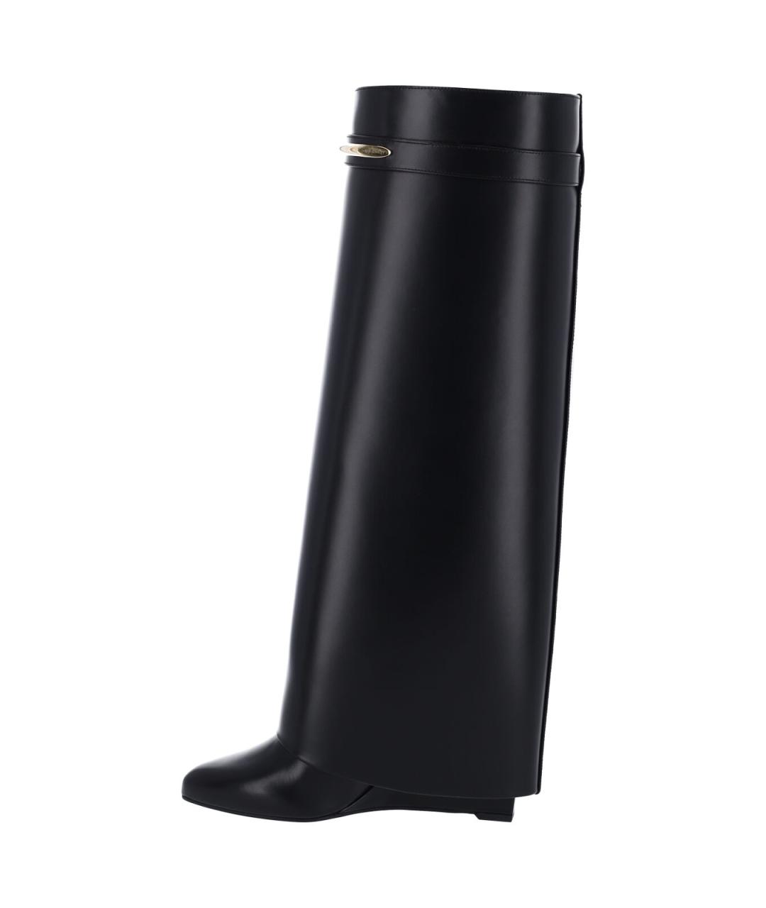 GIVENCHY Черные кожаные сапоги, фото 3