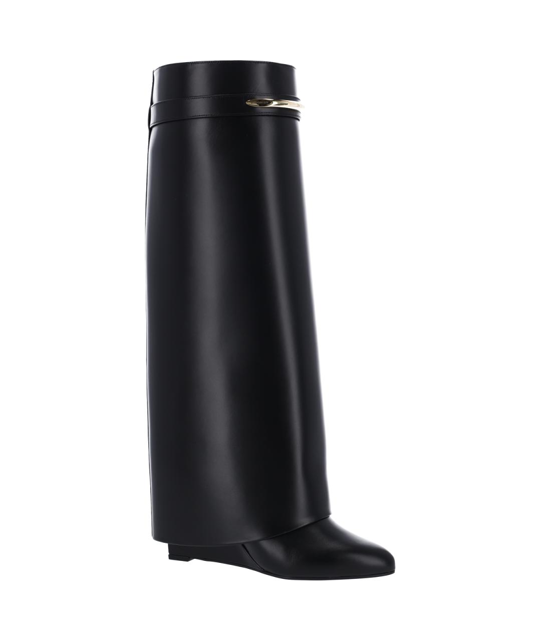 GIVENCHY Черные кожаные сапоги, фото 2