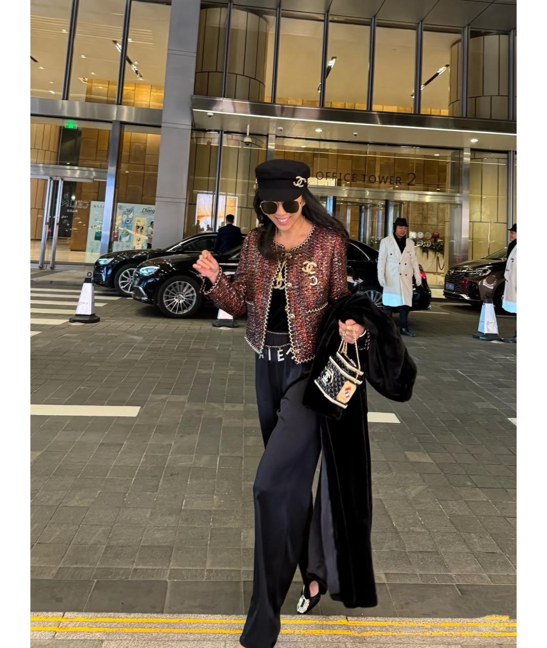 CHANEL Черная сумка через плечо, фото 6