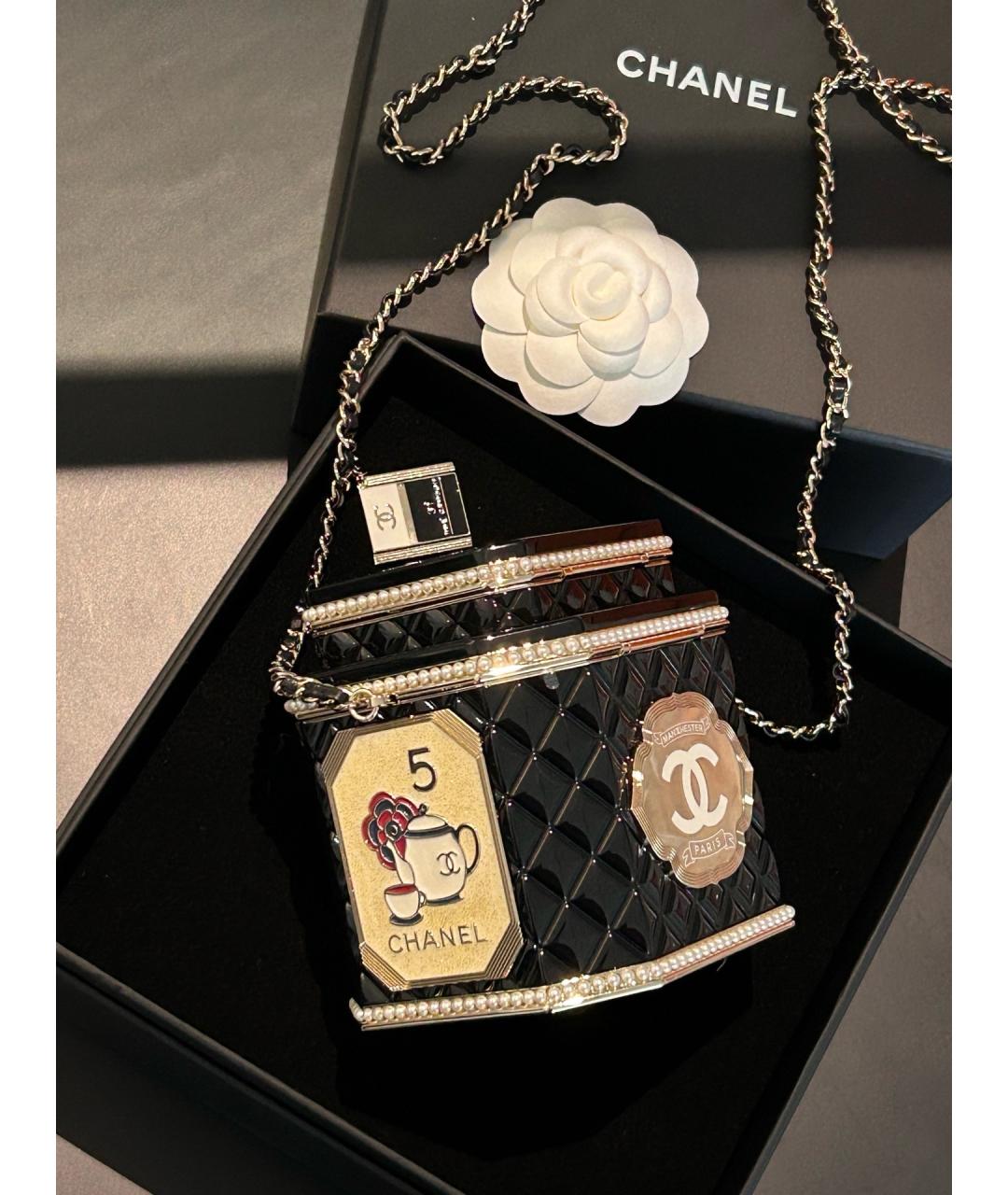 CHANEL Черная сумка через плечо, фото 9
