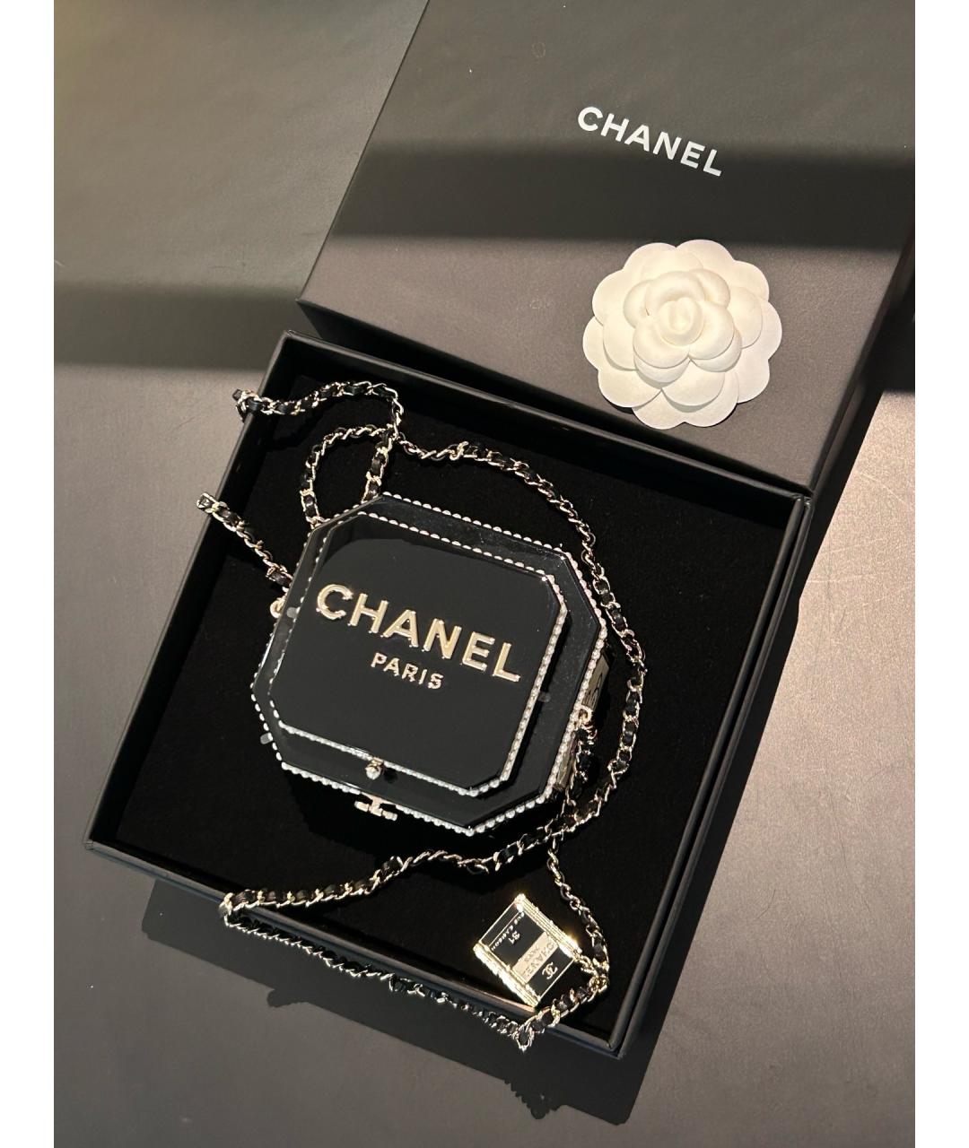 CHANEL Черная сумка через плечо, фото 3