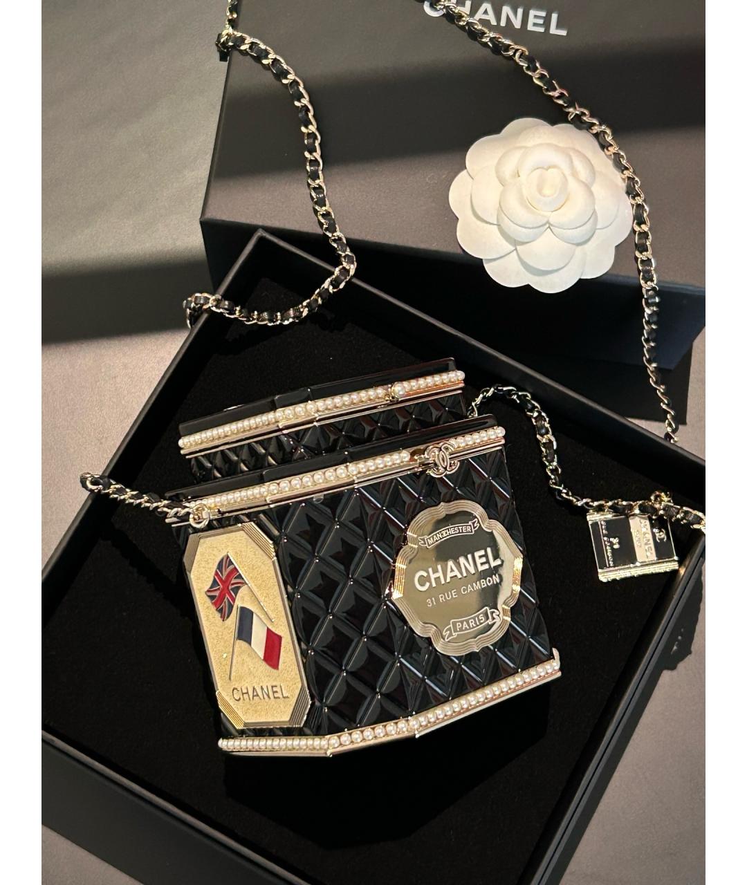 CHANEL Черная сумка через плечо, фото 2