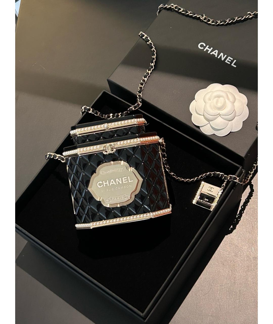 CHANEL Черная сумка через плечо, фото 4