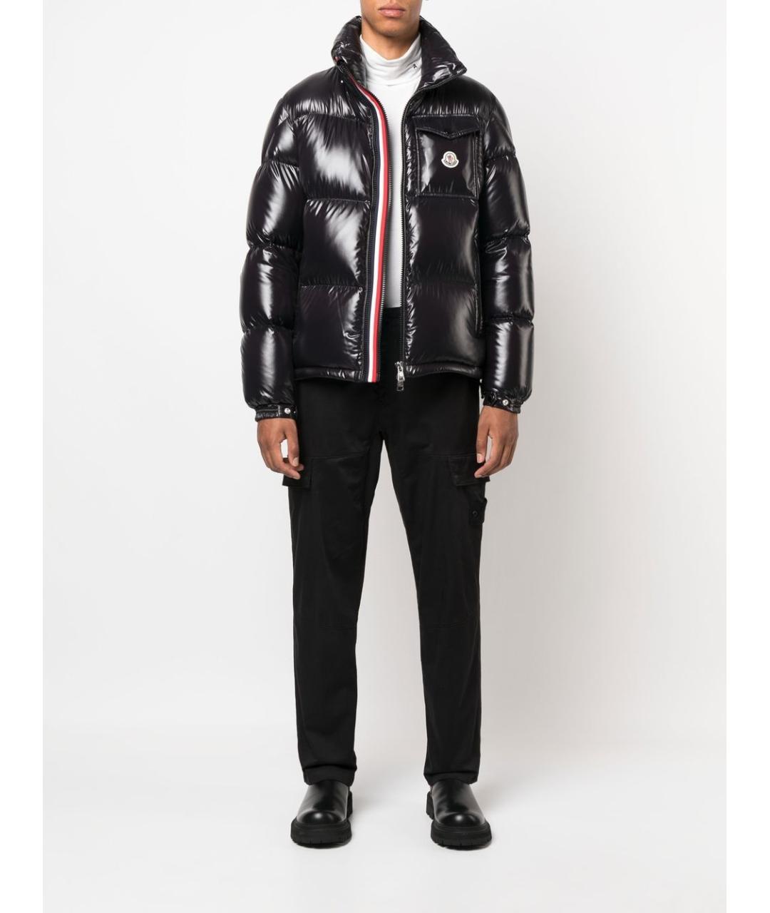 MONCLER Черная полиамидовая куртка, фото 3