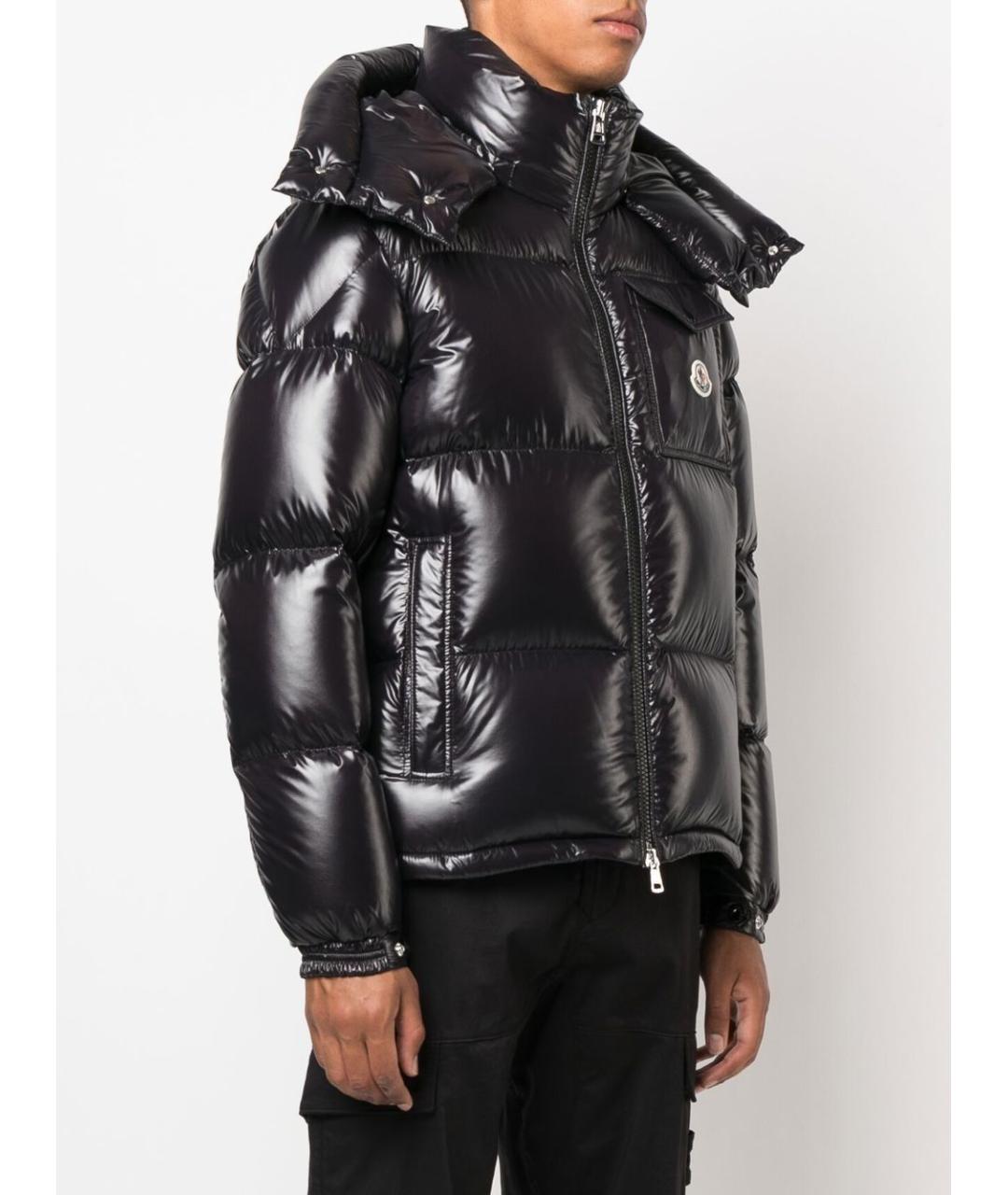 MONCLER Черная полиамидовая куртка, фото 2