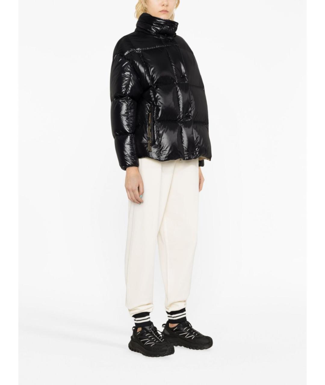 MONCLER Черная полиэстеровая куртка, фото 4