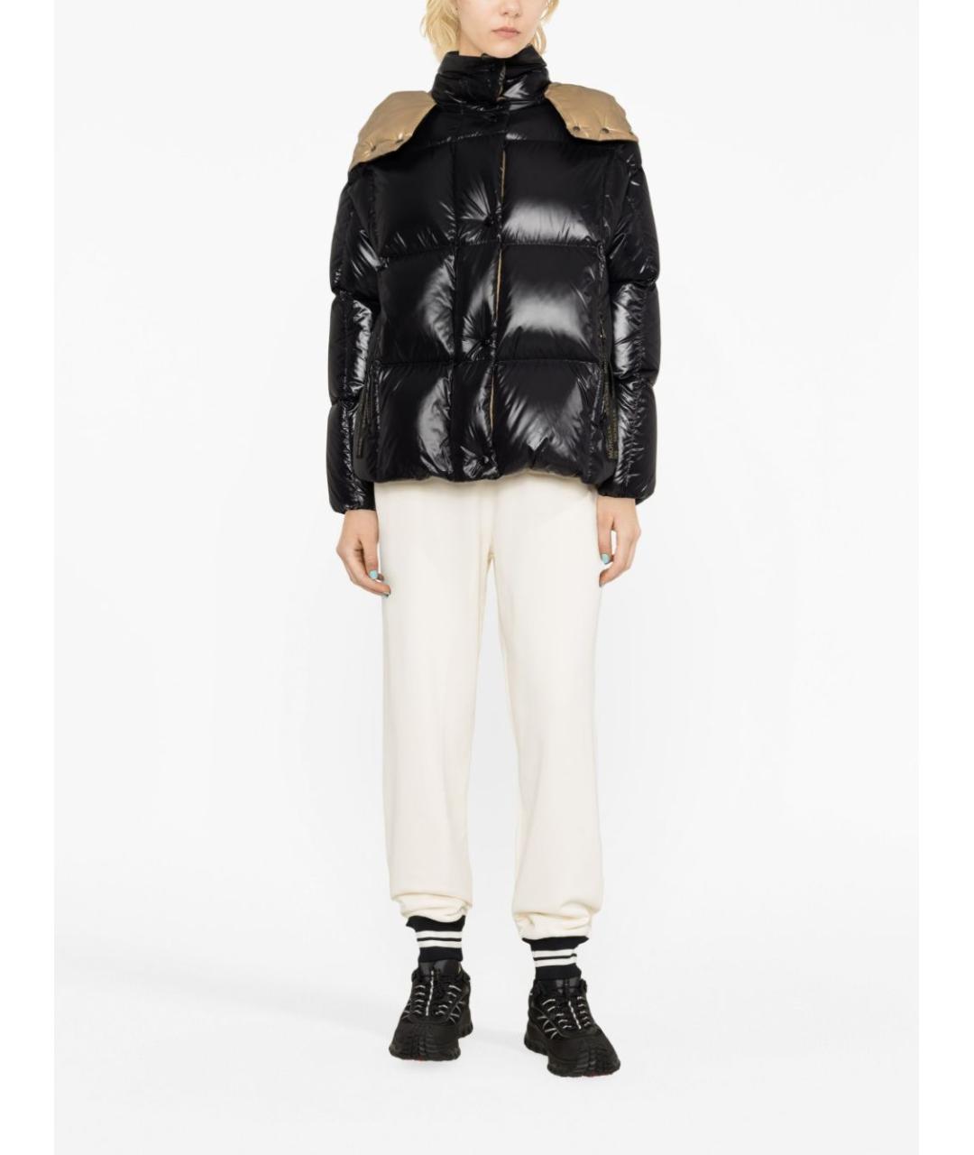MONCLER Черная полиэстеровая куртка, фото 2