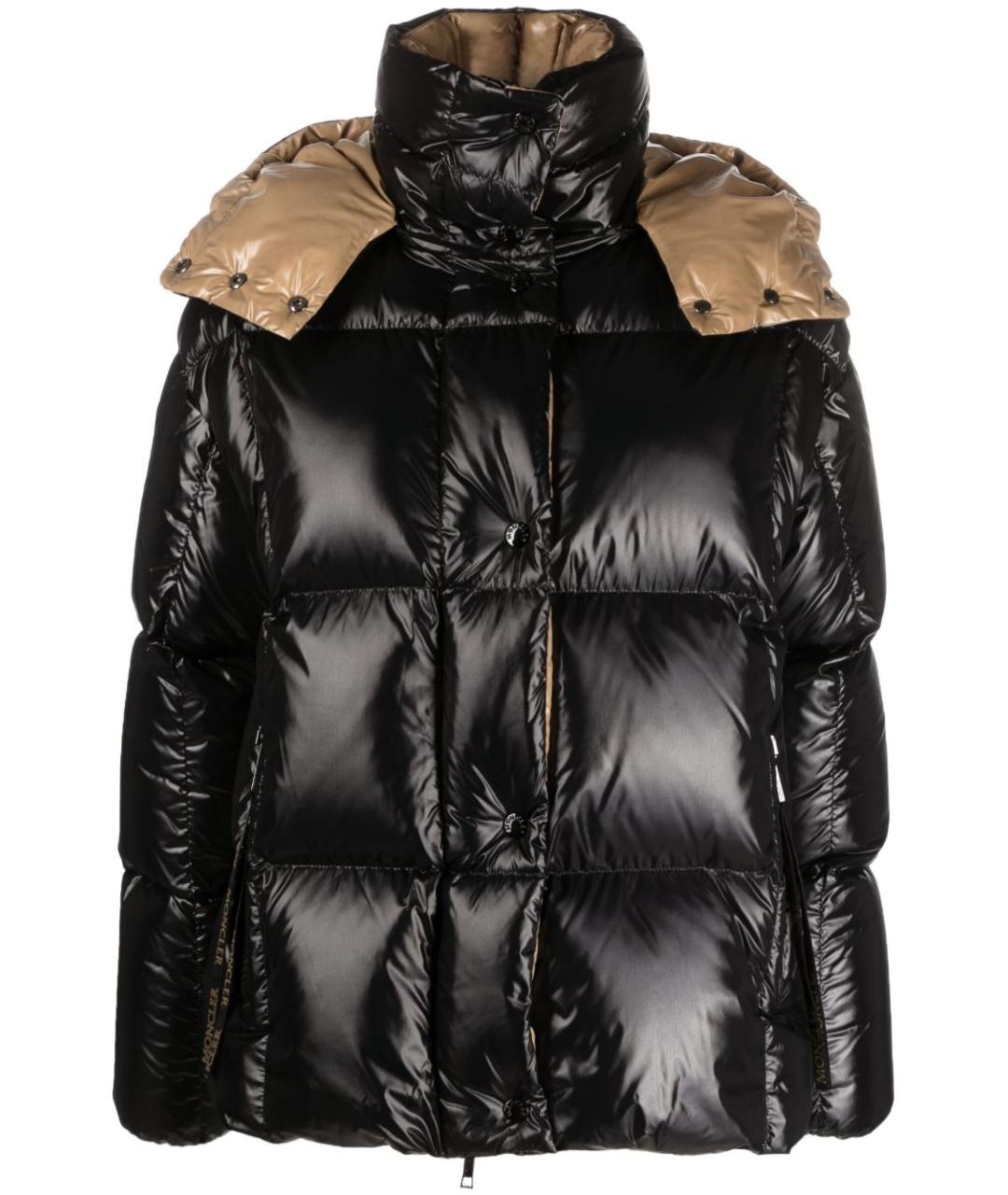 MONCLER Черная полиэстеровая куртка, фото 1