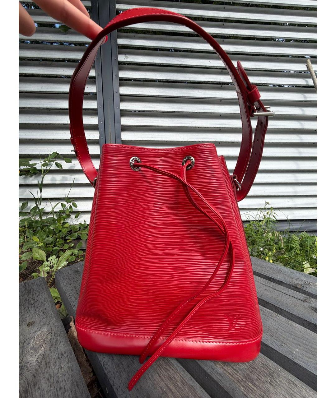 LOUIS VUITTON Красная сумка тоут, фото 6
