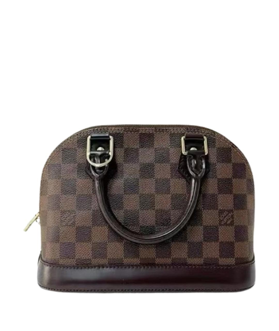 LOUIS VUITTON Коричневая канва сумка с короткими ручками, фото 1