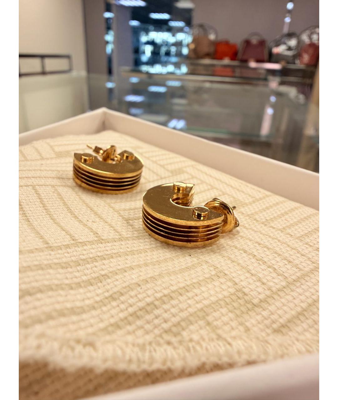 BOTTEGA VENETA Золотые серебряные серьги, фото 4