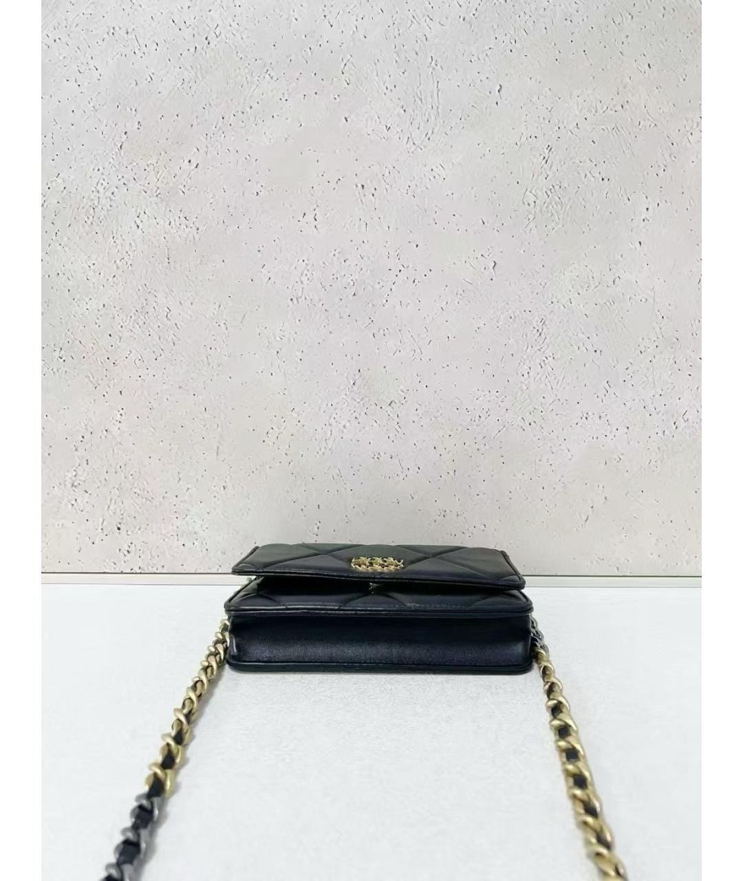 CHANEL Черная кожаная сумка через плечо, фото 4