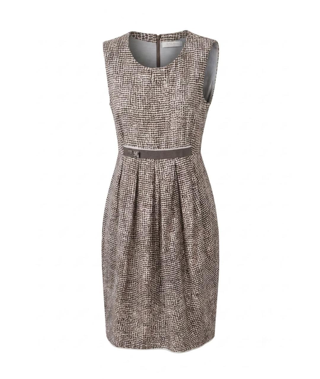 'S MAX MARA Бежевое льняное повседневное платье, фото 1