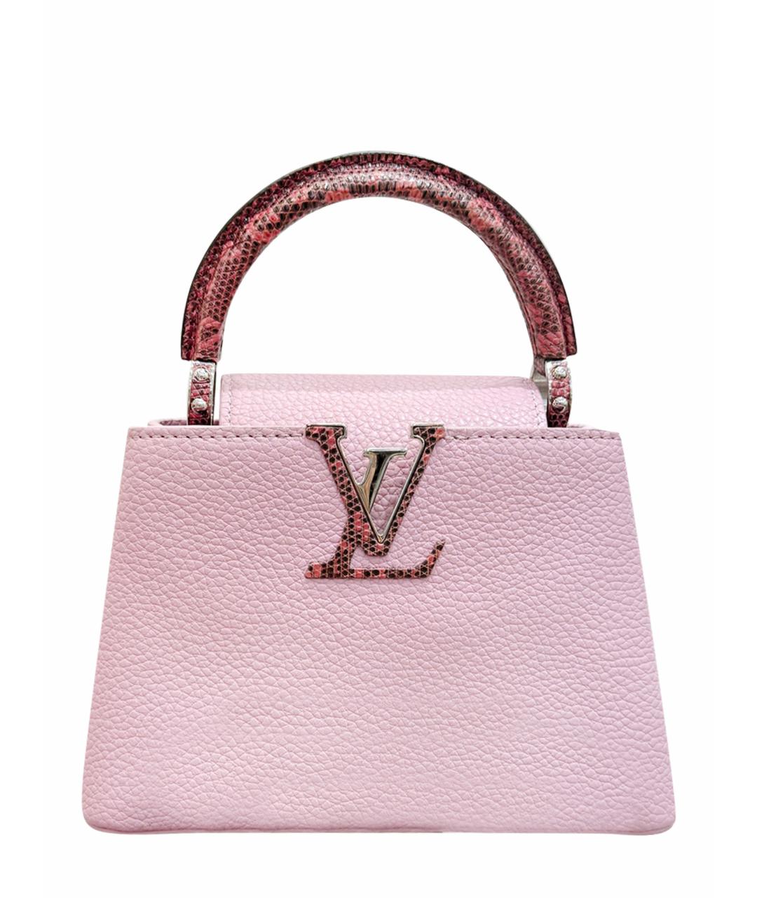 LOUIS VUITTON Фиолетовая кожаная сумка тоут, фото 1
