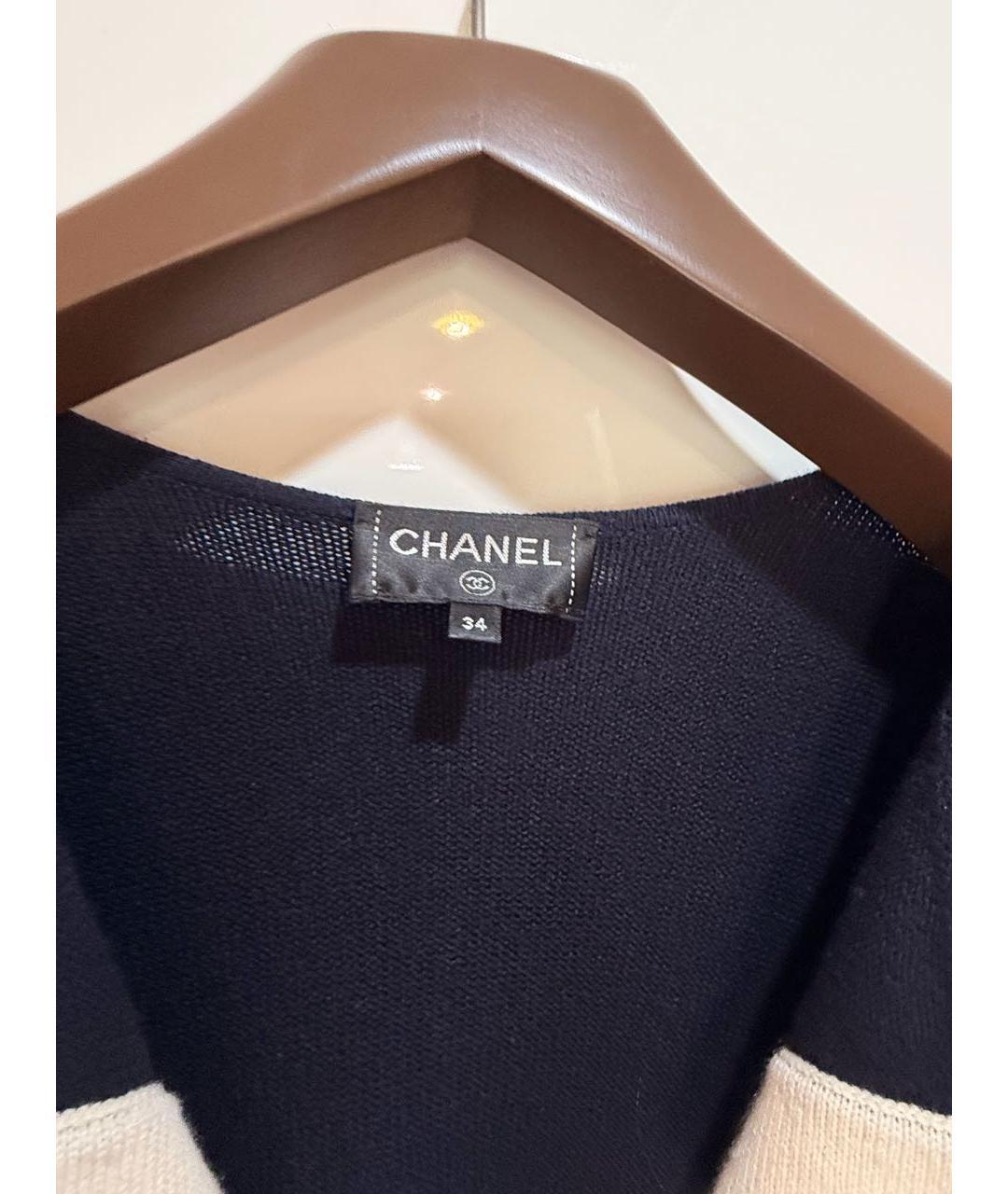 CHANEL Темно-синий кашемировый костюм с юбками, фото 7