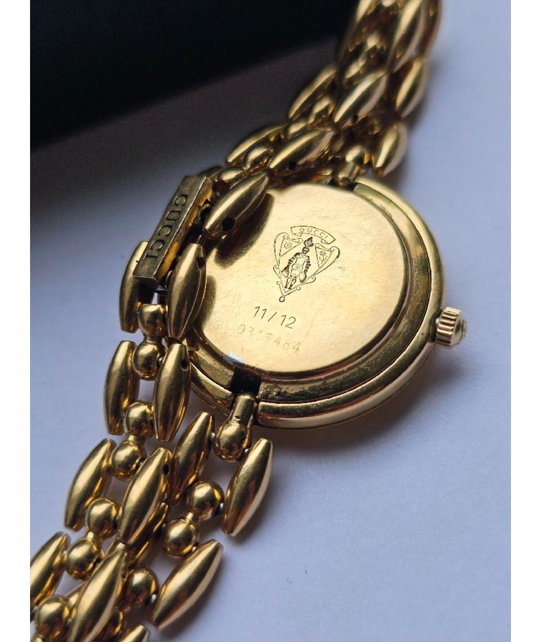 GUCCI Золотые позолоченные часы, фото 2