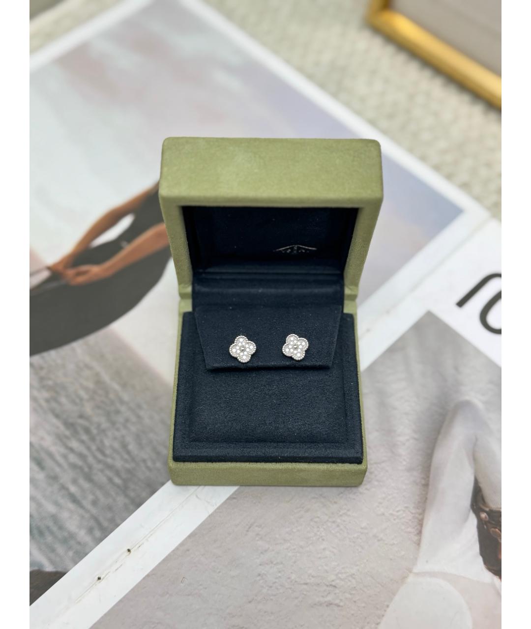 VAN CLEEF & ARPELS Серебряные серьги из белого золота, фото 6