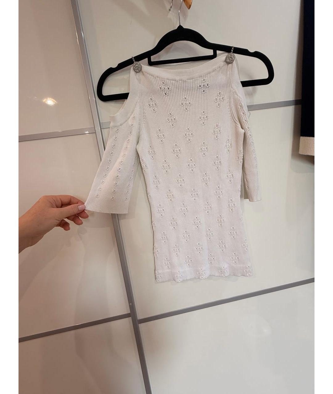 CHANEL Белая хлопковая футболка, фото 4