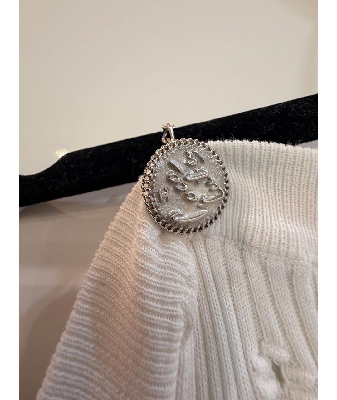 CHANEL Белая хлопковая футболка, фото 5