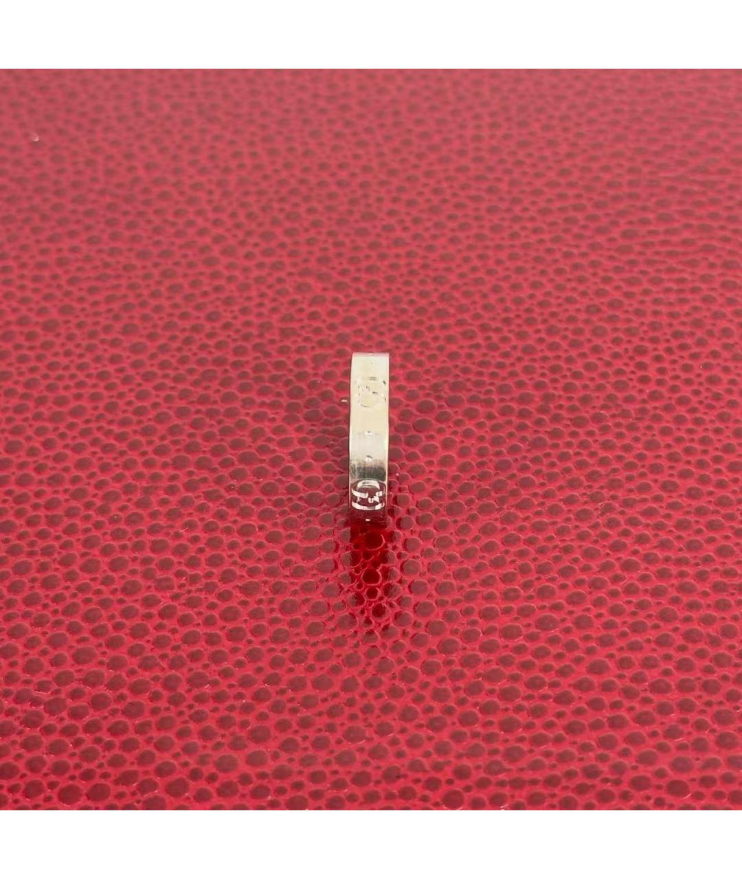 GUCCI Серебряное кольцо из белого золота, фото 5