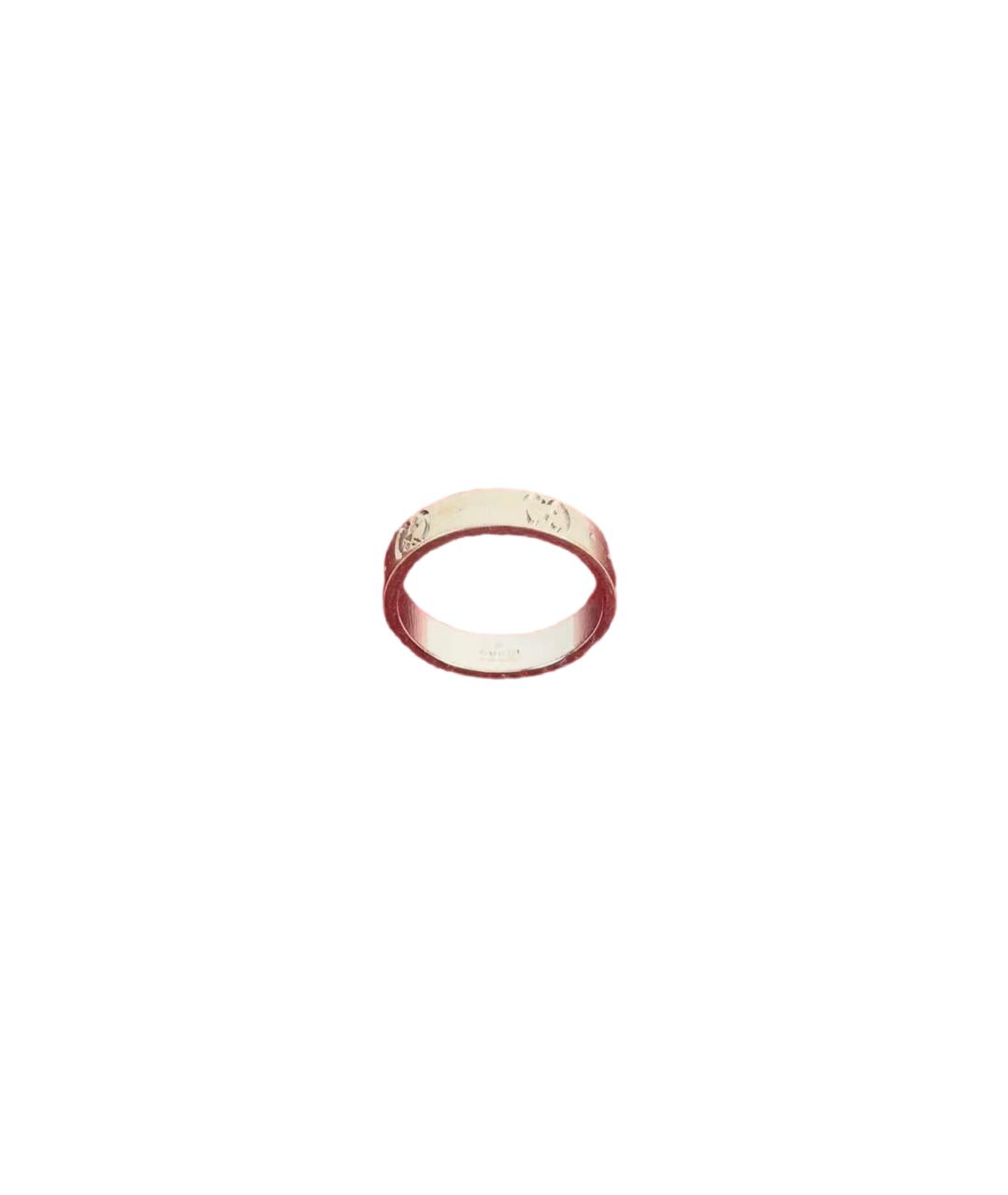 GUCCI Серебряное кольцо из белого золота, фото 7