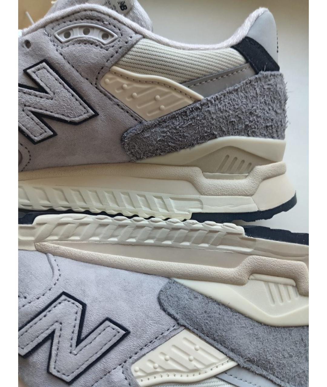 NEW BALANCE Серые замшевые кроссовки, фото 8
