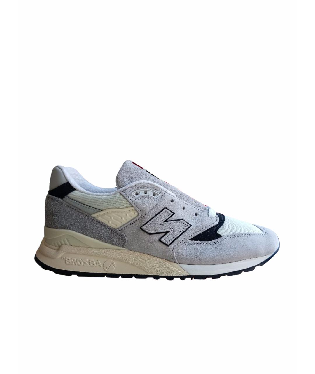 NEW BALANCE Серые замшевые кроссовки, фото 1