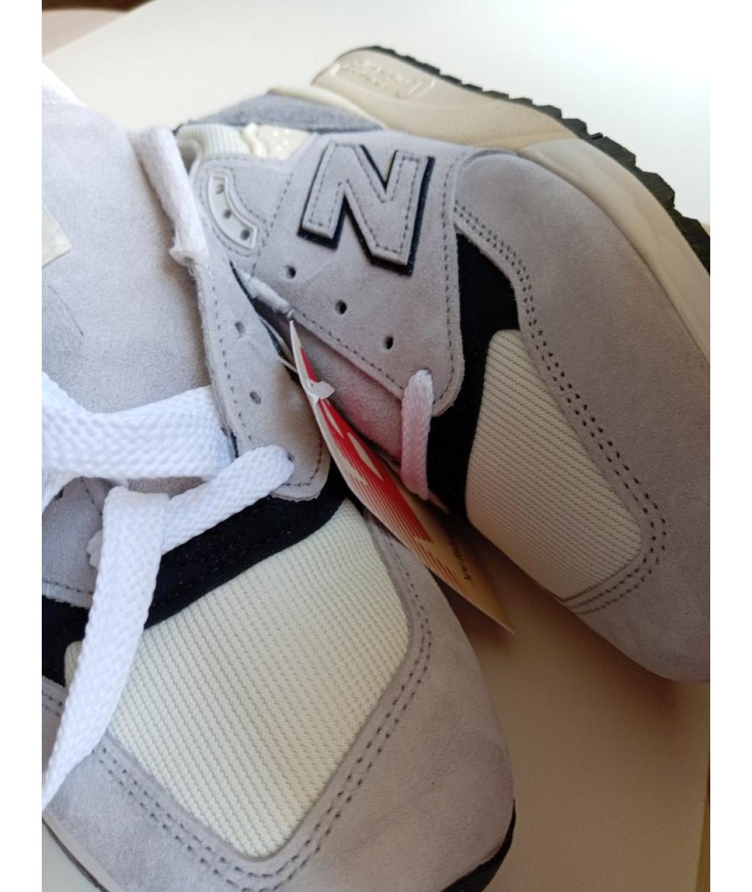 NEW BALANCE Серые замшевые кроссовки, фото 9