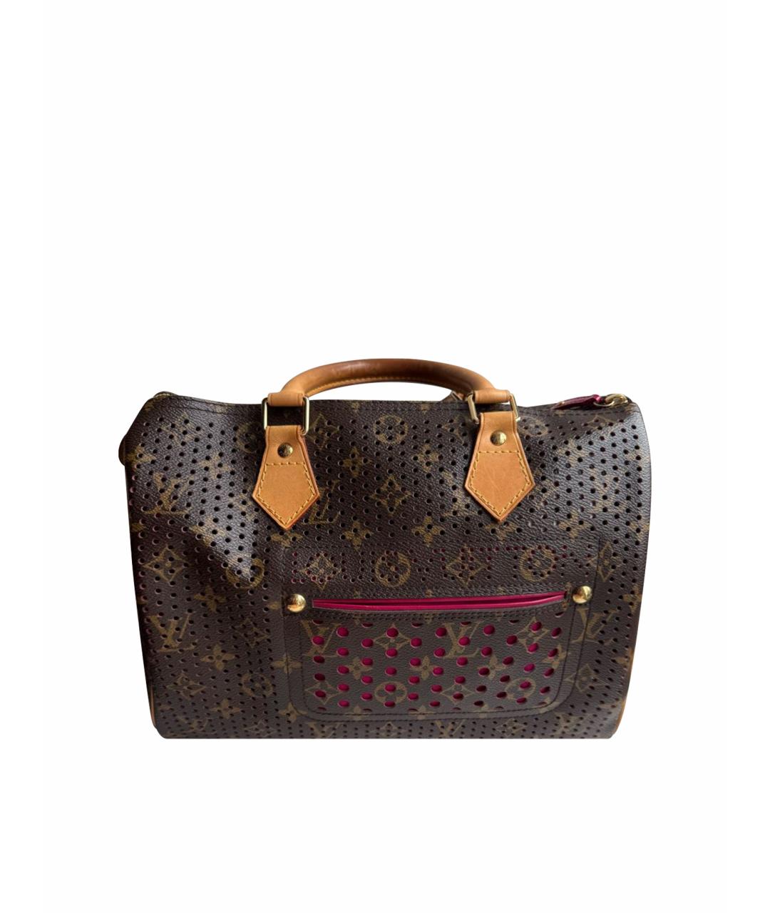 LOUIS VUITTON Бежевая кожаная сумка с короткими ручками, фото 1