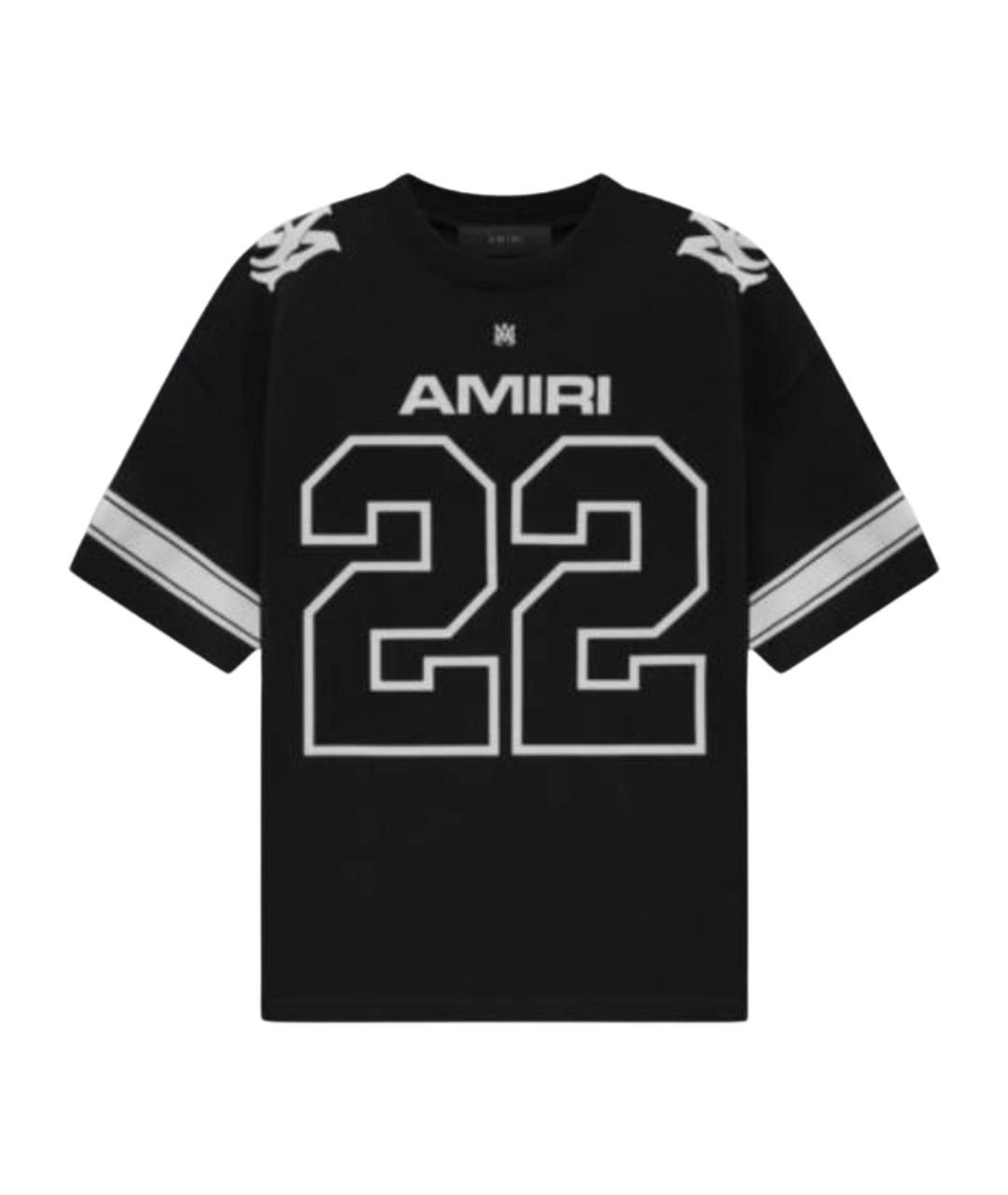 AMIRI Черная хлопковая футболка, фото 1