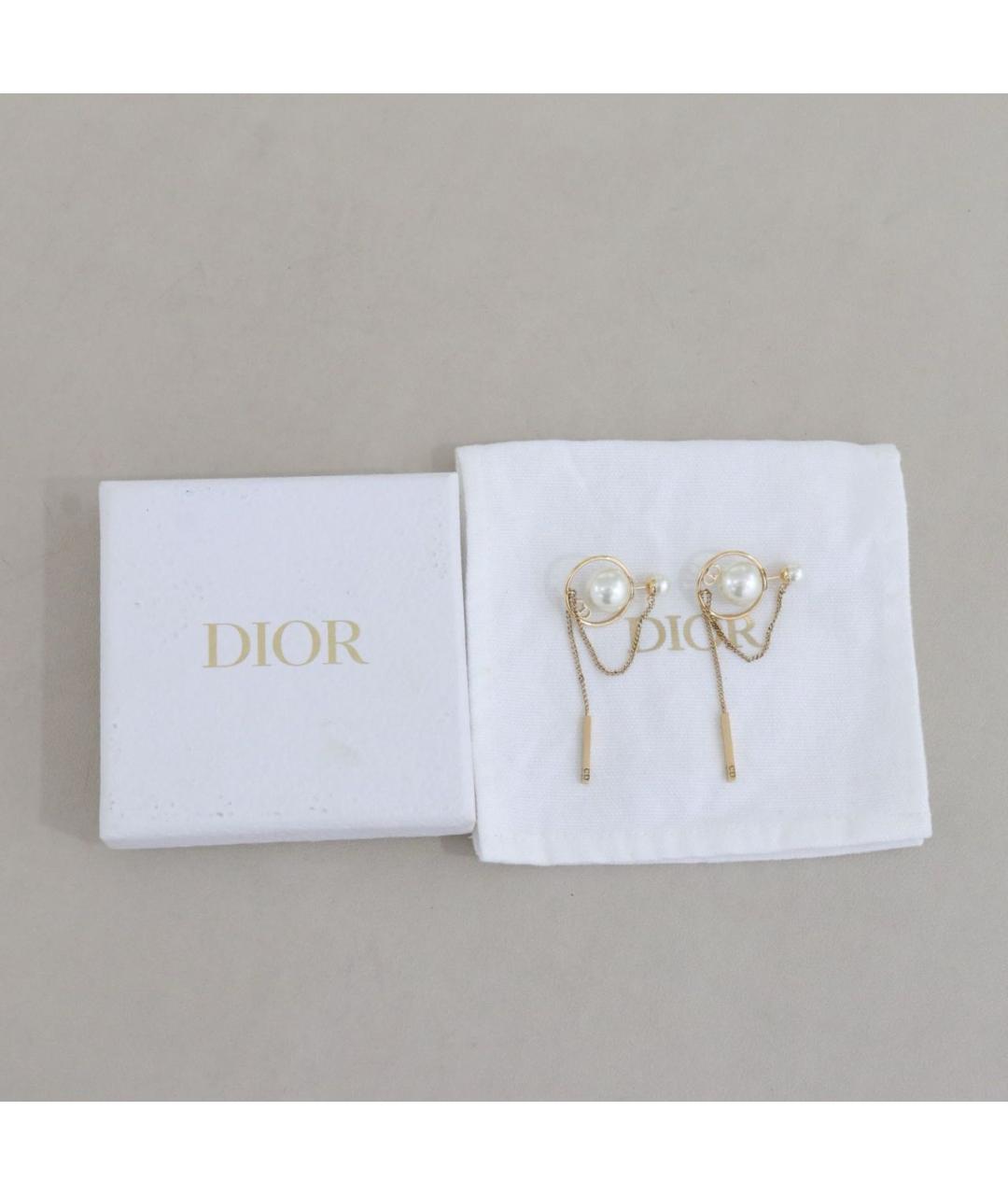 CHRISTIAN DIOR Золотые серьги, фото 4