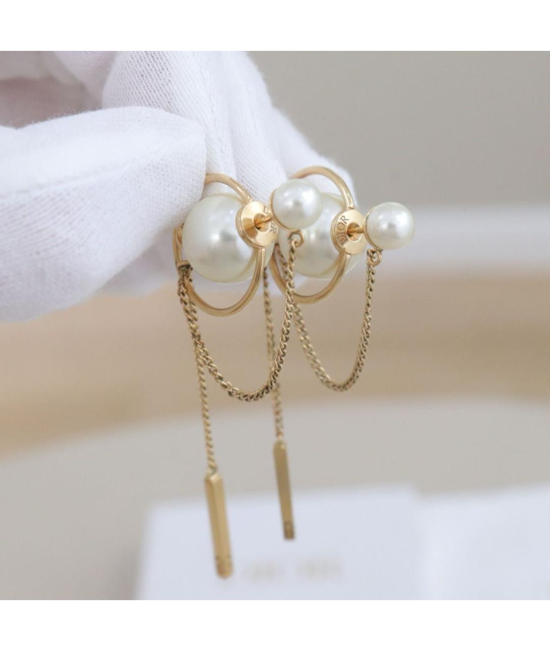 CHRISTIAN DIOR Золотые серьги, фото 2