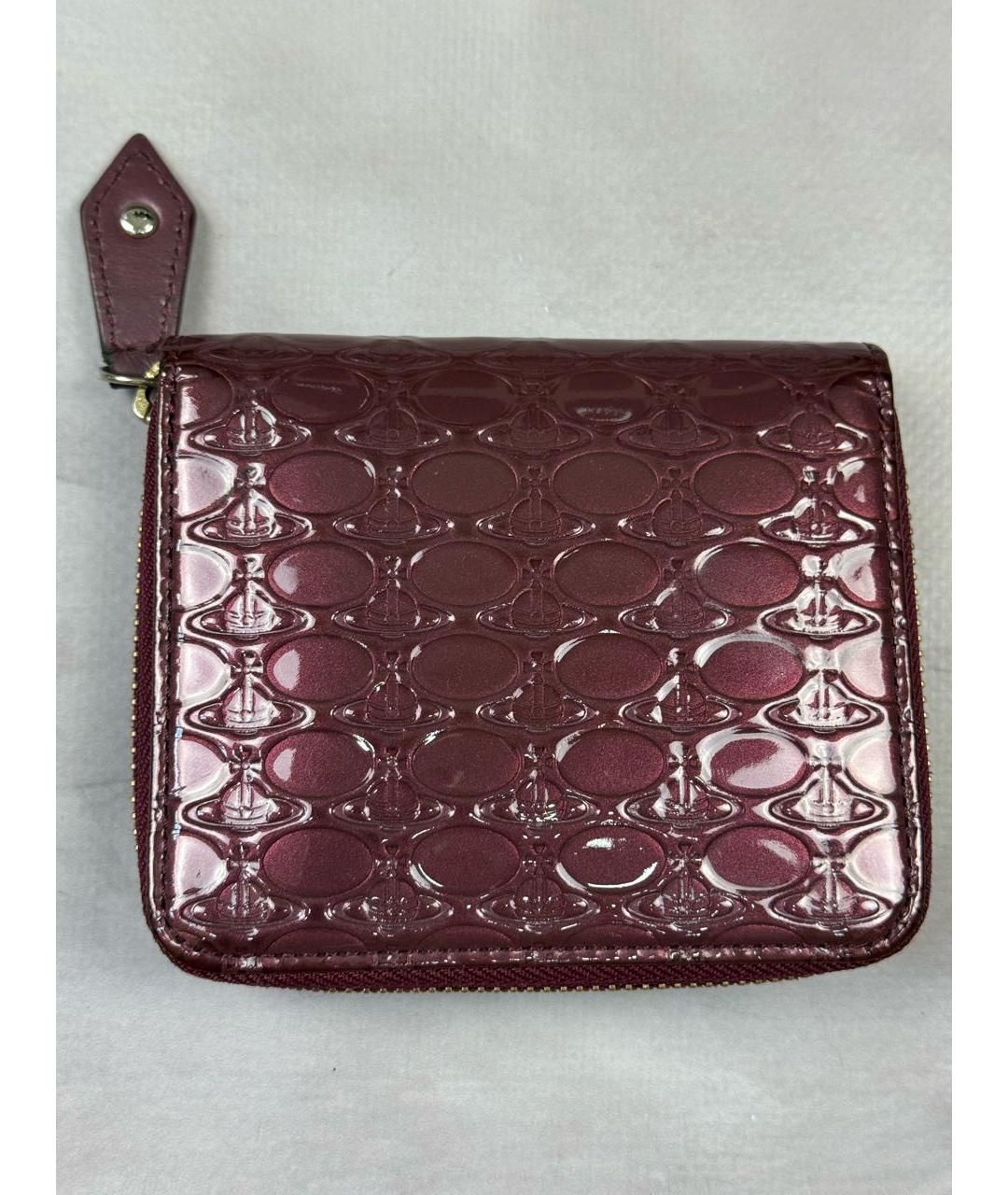 VIVIENNE WESTWOOD Розовый кошелек из лакированной кожи, фото 3